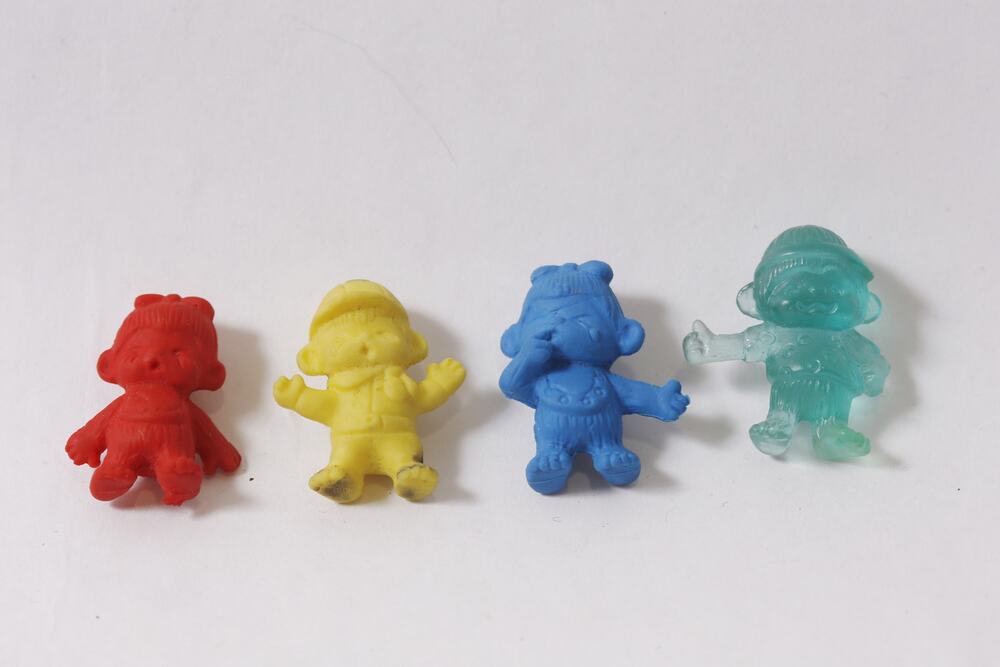 Japanese Rare Sekiguchi Japan Monchhichi Small Eraser Figurine Lot ~ 260806-WH